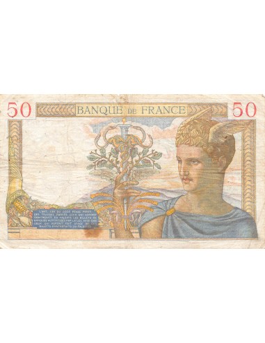 FRANCE, CÉRÈS - 50 FRANCS 09/03/1939