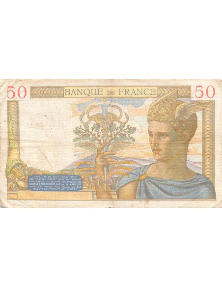FRANCE, CÉRÈS - 50 FRANCS 10/08/1939