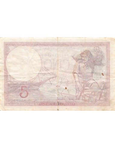 FRANCE - 5 FRANCS VIOLET 19/10/1939 SERIE D.64527