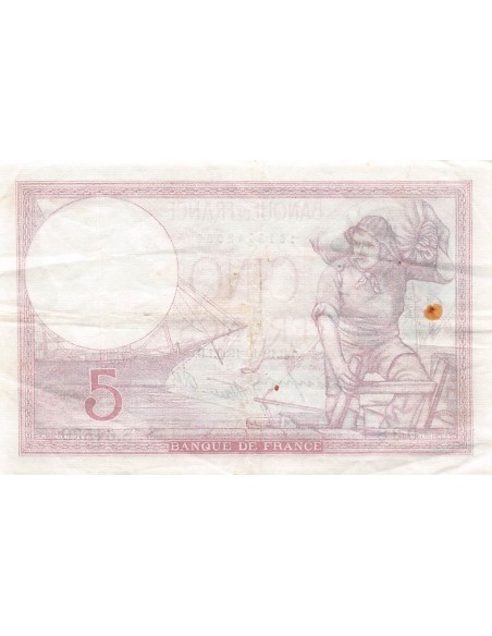 FRANCE - 5 FRANCS VIOLET 19/10/1939 SERIE S.64530