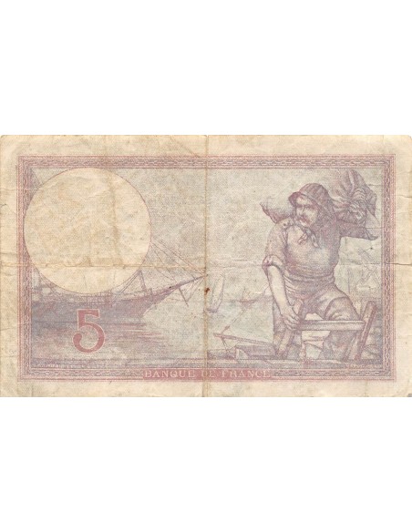 FRANCE - 5 FRANCS VIOLET 22/01/1931 SERIE J.43414