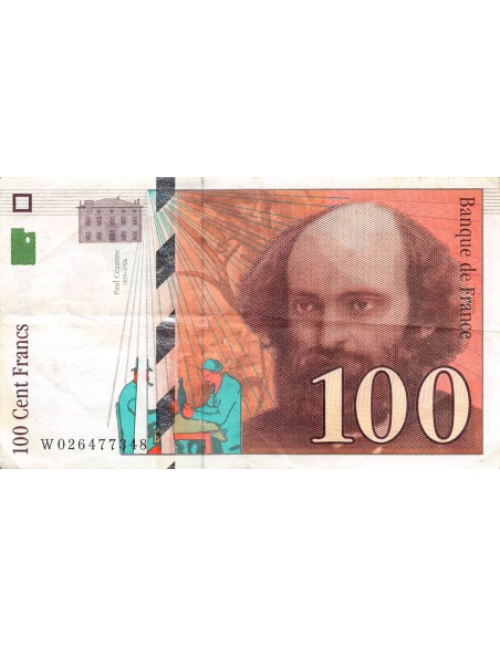 FRANCE, CEZANNE - 100 FRANCS 1997
