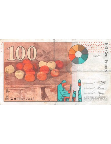 FRANCE, CEZANNE - 100 FRANCS 1997