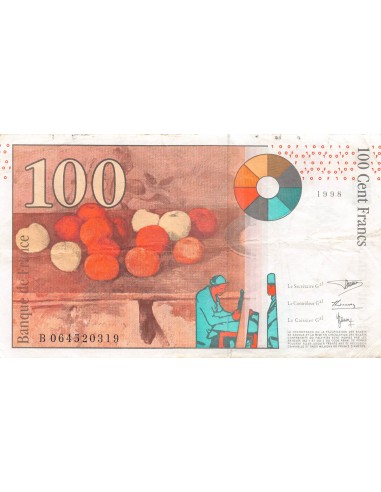 FRANCE, CEZANNE - 100 FRANCS 1998