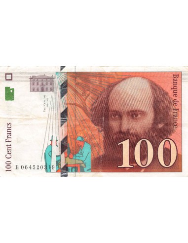 FRANCE, CEZANNE - 100 FRANCS 1998