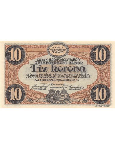 AUTRICHE-HONGRIE, PRISONNIERS DE GUERRE - 10 KRONEN 1916