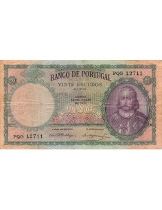 PORTUGAL, LUIZ DE MENEZEZ - 20 ESCUDOS 1951