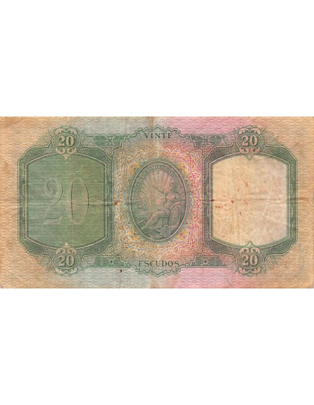 PORTUGAL, LUIZ DE MENEZEZ - 20 ESCUDOS 1951