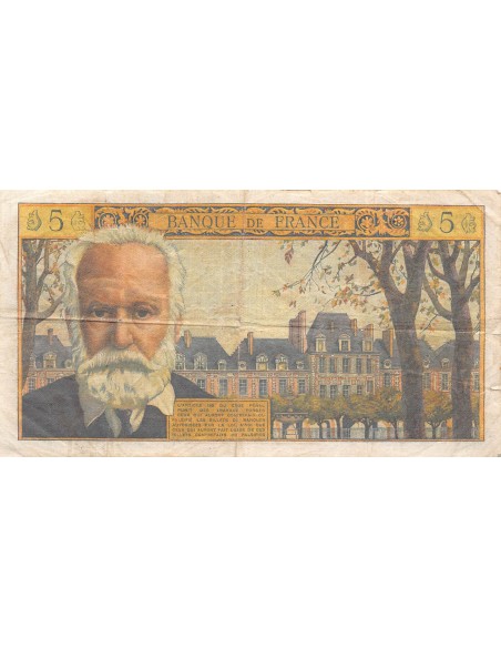 FRANCE, VICTOR HUGO - 5 NF 07/10/1965 - SÉRIE Q.158