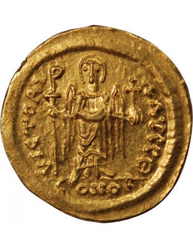 MAURICE TIBERE - SOLIDUS OR 583 / 602 CONSTANTINOPLE﻿