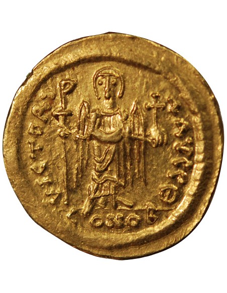 MAURICE TIBERE - SOLIDUS OR 583 / 602 CONSTANTINOPLE﻿