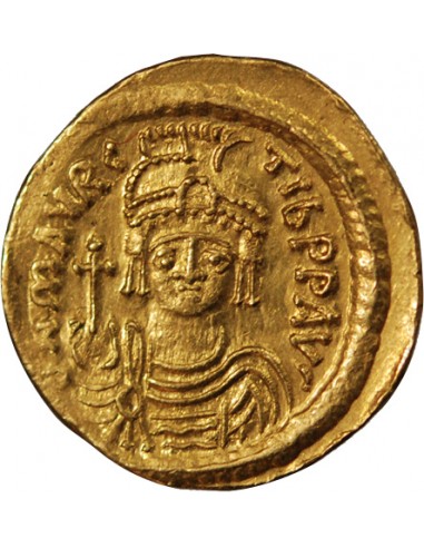 MAURICE TIBERE - SOLIDUS OR 583 / 602 CONSTANTINOPLE﻿