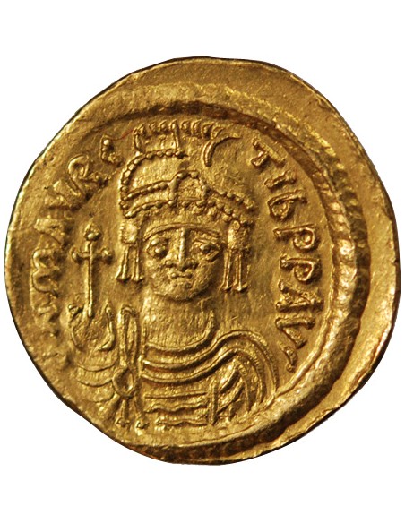 MAURICE TIBERE - SOLIDUS OR 583 / 602 CONSTANTINOPLE﻿