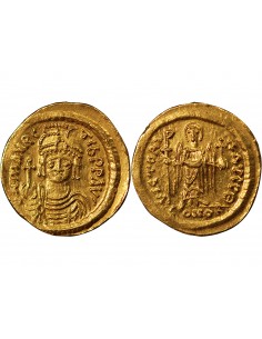 MAURICE TIBERE - SOLIDUS OR 583 / 602 CONSTANTINOPLE﻿ 2