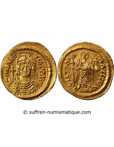 MAURICE TIBERE - SOLIDUS OR 583 / 602 CONSTANTINOPLE﻿
