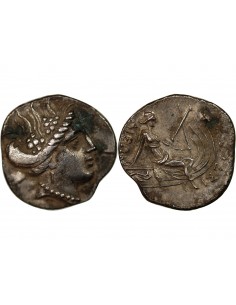 EUBÉE, HISTIÉE - TETROBOLE ARGENT 196 / 168 AV JC 2