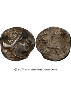 EUBÉE, HISTIÉE - TETROBOLE ARGENT 196 / 168 AV JC