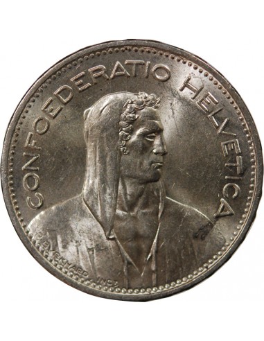 SUISSE - 5 FRANCS ARGENT 1965 BERNE