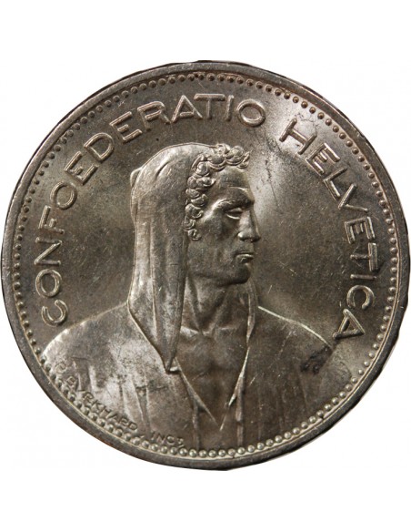 SUISSE - 5 FRANCS ARGENT 1965 BERNE