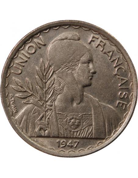 INDOCHINE FRANCAISE - PIASTRE ARGENT 1947