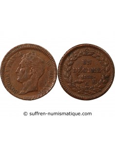 MONACO, HONORÉ V - DÉCIME 1838 MC