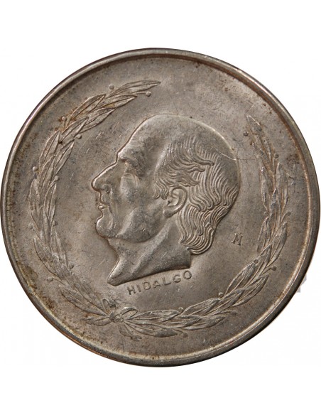 MEXIQUE, HIDALGO - 5 PESOS ARGENT 1952 MEXICO