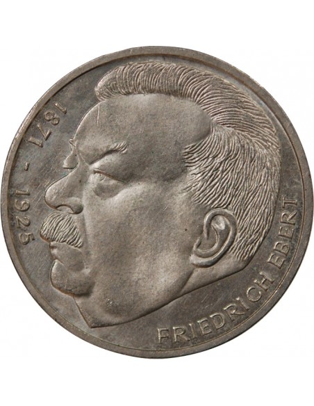 ALLEMAGNE - 5 MARK ARGENT 1975 J HAMBOURG - FRIEDRICH EBERT