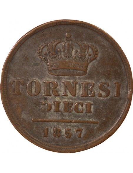 ITALIE, ROYAUME DES DEUX-SICILES, FERDINAND II - 10 TORNESI 1840