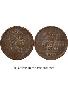 ITALIE, ROYAUME DES DEUX-SICILES, FERDINAND II - 10 TORNESI 1840