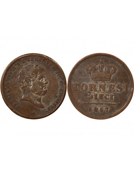 ITALIE, ROYAUME DES DEUX-SICILES, FERDINAND II - 10 TORNESI 1840