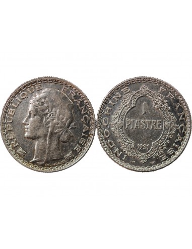 INDOCHINE FRANCAISE - PIASTRE ARGENT 1931