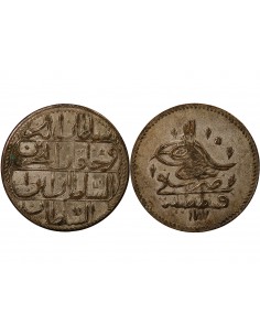 EMPIRE OTTOMAN, ABDUL HAMID Ier - PIASTRE 1187 (1773) 2