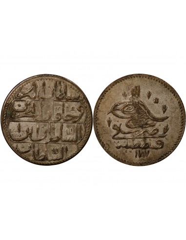 EMPIRE OTTOMAN, ABDUL HAMID Ier - PIASTRE 1187 (1773)