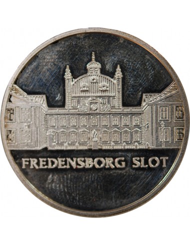 DANEMARK, PALAIS DE FREDENSBORG - MEDAILLE ARGENT 1990
