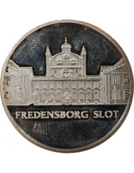 DANEMARK, PALAIS DE FREDENSBORG - MEDAILLE ARGENT 1990