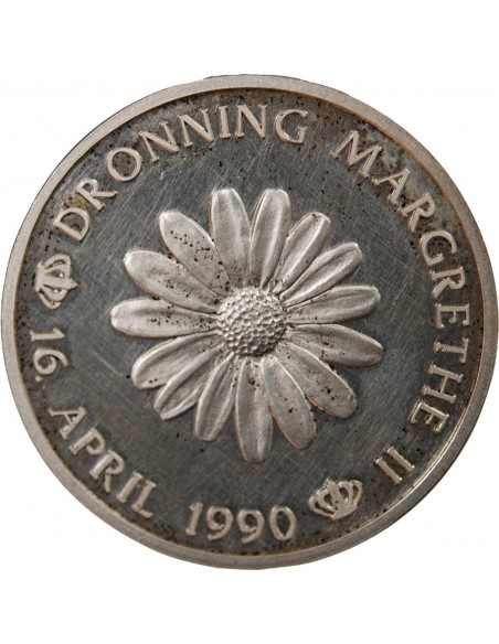 DANEMARK, PALAIS DE FREDENSBORG - MEDAILLE ARGENT 1990