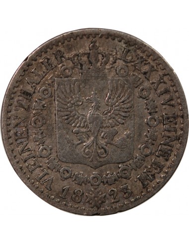 ALLEMAGNE, PRUSSE, FRIEDRICH WILHELM III - 1/6 THALER 1823 A BERLIN