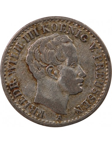 ALLEMAGNE, PRUSSE, FRIEDRICH WILHELM III - 1/6 THALER 1823 A BERLIN