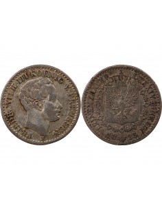 ALLEMAGNE, PRUSSE, FRIEDRICH WILHELM III - 1/6 THALER 1823 A BERLIN 2
