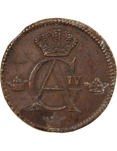 SUÈDE, GUSTAV IV ADOLF - 1/2 SKILLING 1807