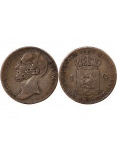 PAYS-BAS, GUILLAUME II - GULDEN ARGENT 1848 2