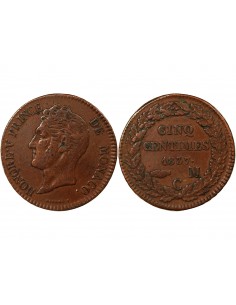 MONACO, HONORÉ V - 5 CENTIMES 1837 MC 2