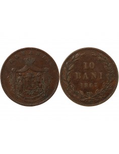 ROUMANIE, CAROL Ier - 10 BANI 1867 2