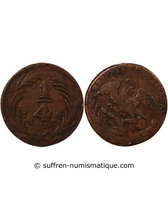 MEXIQUE - 1/4 REAL 1834 MEXICO