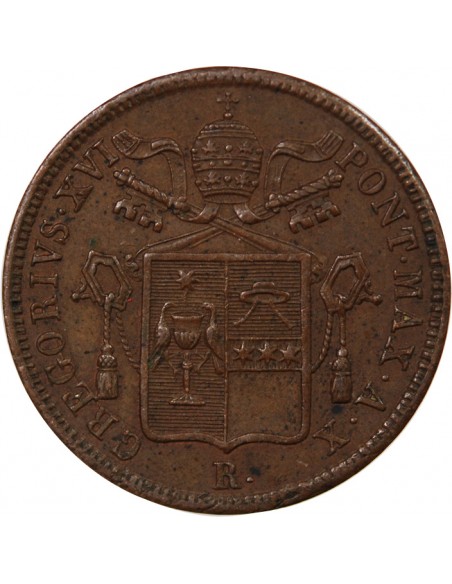 VATICAN, GREGOIRE XVI - BAIOCCO 1840 ROME