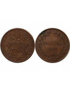VATICAN, GREGOIRE XVI - BAIOCCO 1840 ROME 2