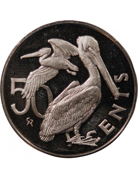 ILES VIERGES BRITANNIQUES, ELISABETH II - 50 CENTS 1979