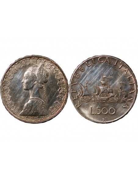 ITALIE - 500 LIRE ARGENT 1966 R ROME