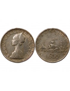 ITALIE - 500 LIRE ARGENT 1961 R ROME 2