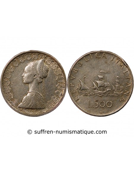 ITALIE - 500 LIRE ARGENT 1961 R ROME